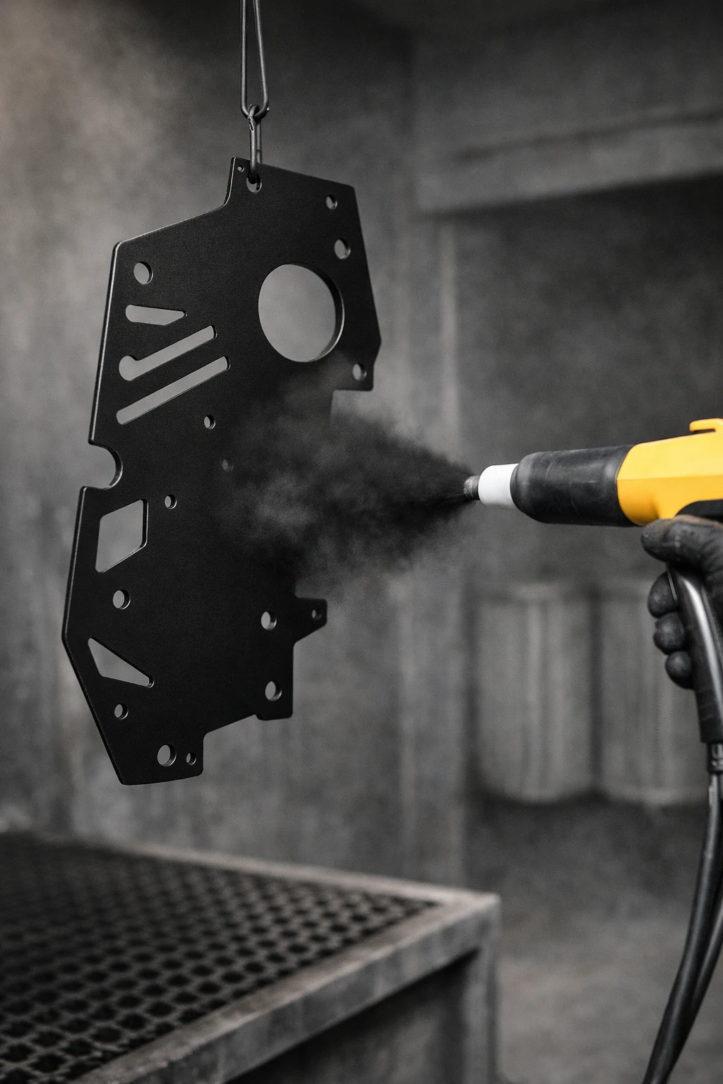 Powder coating service example
